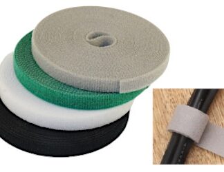 KABELBINDERS MIT KLETTVERSCHLUSS 5M x 8MM 4 COLOR ROLLS VELCRO HOOK-AND-LOOP