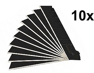 ABBRECHBARE KLINGEN 18MM 10 SEGMENTS SK-5 BLACK 0,5MM 10X