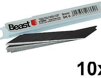 ABBRECHBARE KLINGEN 9MM PRECISION, SK-5 BLACK 10X