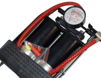 Fußluftpumpe mit 2 Zylindern