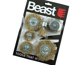 TOPF-SCHEIBENBURSTENSATZ 6X: 1.5-2-2.5-3" +B1"+B2" BRASS