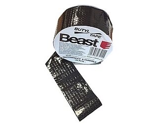 SCHWARZES BUTYLBAND ABDICHTEND WASSERDICHT 0,8MM x 50MM x 5M BUTYL WATERPROOF BLACK UV