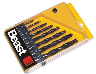 HOLZBOHRERSATZ WOOD 3-10MM 8X (PLASTIC BOX)