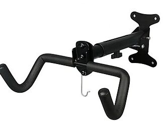 VERSTELLBARER WANDMONTIERTER FAHRRADAUFHANGER 28-40CM max 28KG, ALU