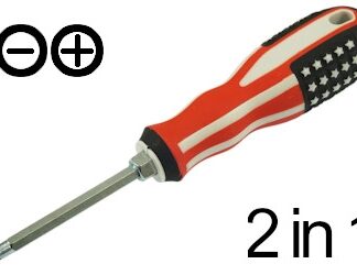 SCHRAUBENDREHERSATZ 2 IN 1 DOUBLE END US-FLAG 65-120MM