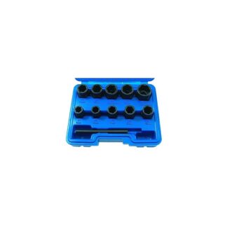 ABZIEHER-SET FUER BECHAEDIGTE MUTTERN 9-19MM 10X +DRIFT-PUNCH CR-MO