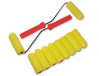FARBE ROLLERSATZ 10X 100MM FOAM 2x23CM
